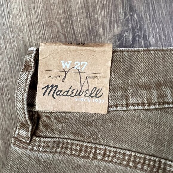 NWT Madewell Burnt Sienna Cut-Off Denim Jean Shorts Sz 27 - Picture 10 of 11